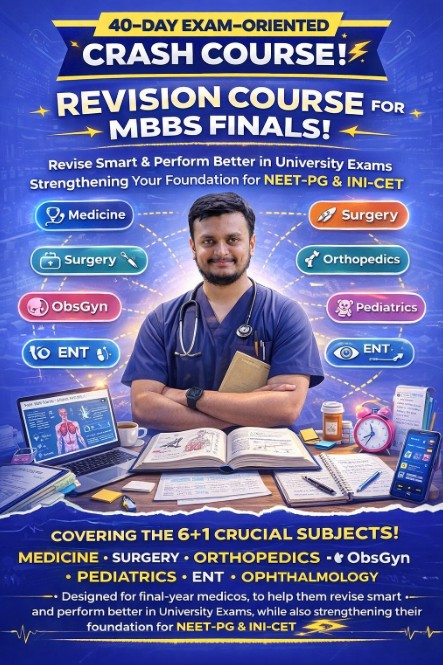 SMAℌRT Crash Course for MBBS-Finals 2026
